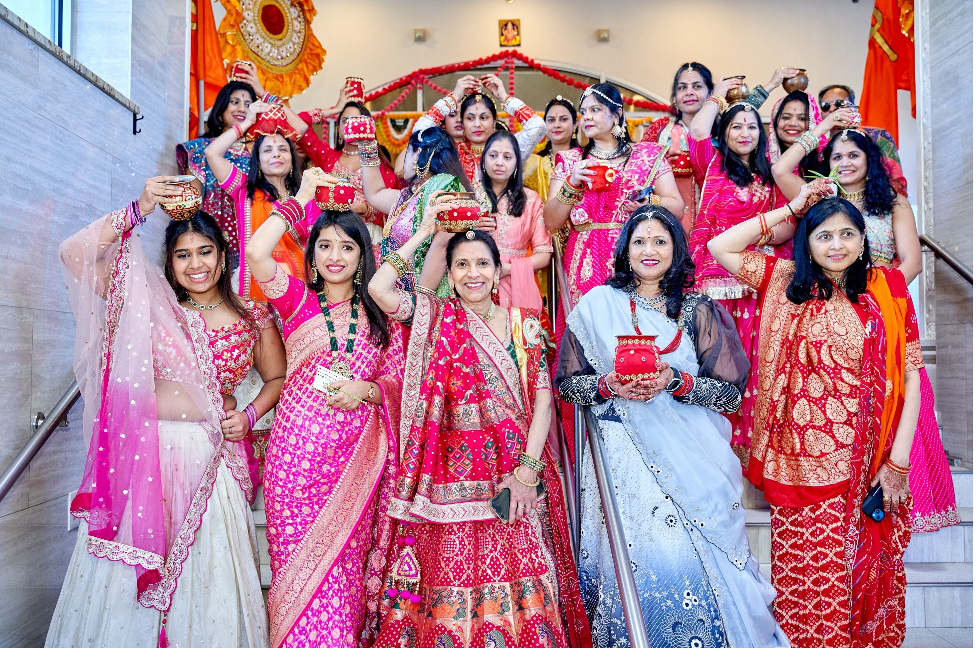 GARC community — Rajasthani women in traditional lehengas at a cultural gathering